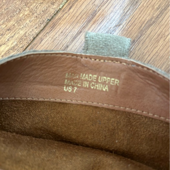 Mi.iM Brown/Beige Faux Suede 4” Tall Heeled Knee High Boots Size 7 Women - Picture 10 of 12